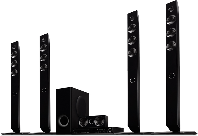 sharp home theater systems 5.1 speakers